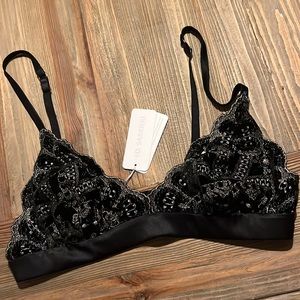 Elegant Black Lace Bralette